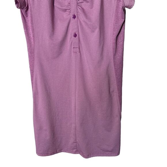 PrAna Collared Shirt Short Sleeve Dress Medium - Picture 3 of 6